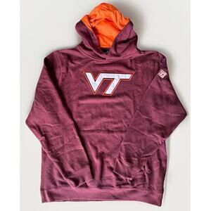 Virginia Tech Hokies Hoodie Youth XL 20 -NWT Colosseum Red Long Sleeve